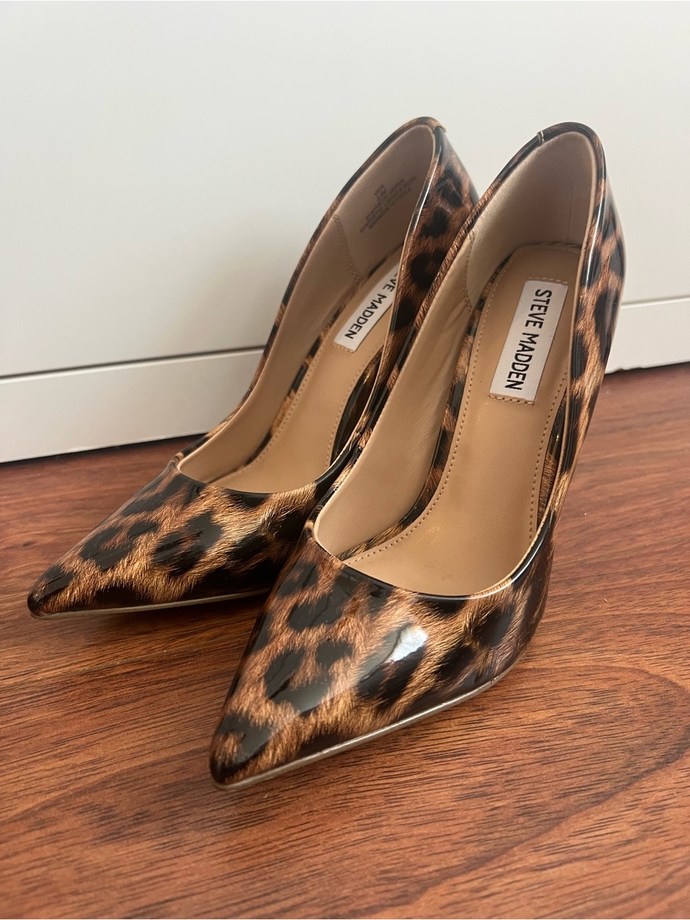 Steve Madden Leopard Print Pointed Toe Heels